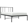 Stella Homewares Metal Bed Frame without Mattress with Headboard Black 107x203 cm King Single