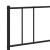 Stella Homewares Metal Bed Frame without Mattress with Footboard Black 183x203 cm King