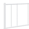 Stella Homewares Metal Bed Frame without Mattress with Footboard White 150x200 cm