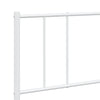 Stella Homewares Metal Bed Frame without Mattress with Footboard White 183x203 cm King