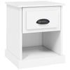 Stella Homewares Bedside Cabinet White 39x39x47.5 cm Engineered Wood
