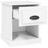 Stella Homewares Bedside Cabinet White 39x39x47.5 cm Engineered Wood