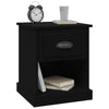 Stella Homewares Bedside Cabinets 2 pcs Black 39x39x47.5 cm Engineered Wood