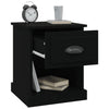 Stella Homewares Bedside Cabinets 2 pcs Black 39x39x47.5 cm Engineered Wood