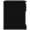 Stella Homewares Bedside Cabinets 2 pcs Black 39x39x47.5 cm Engineered Wood