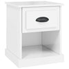 Stella Homewares Bedside Cabinet High Gloss White 39x39x47.5 cm Engineered Wood