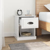 Stella Homewares Bedside Cabinet High Gloss White 39x39x47.5 cm Engineered Wood