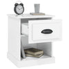 Stella Homewares Bedside Cabinet High Gloss White 39x39x47.5 cm Engineered Wood