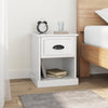 Stella Homewares Bedside Cabinet High Gloss White 39x39x47.5 cm Engineered Wood