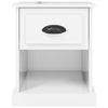 Stella Homewares Bedside Cabinets 2 pcs High Gloss White 39x39x47.5 cm Engineered Wood
