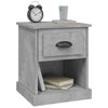Stella Homewares Bedside Cabinets 2 pcs Concrete Grey 39x39x47.5 cm Engineered Wood