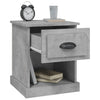 Stella Homewares Bedside Cabinets 2 pcs Concrete Grey 39x39x47.5 cm Engineered Wood