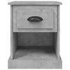 Stella Homewares Bedside Cabinets 2 pcs Concrete Grey 39x39x47.5 cm Engineered Wood