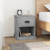 Stella Homewares Bedside Cabinets 2 pcs Concrete Grey 39x39x47.5 cm Engineered Wood