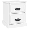Stella Homewares Bedside Cabinet White 39x39x47.5 cm Engineered Wood