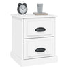 Stella Homewares Bedside Cabinet White 39x39x47.5 cm Engineered Wood