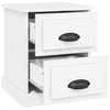 Stella Homewares Bedside Cabinet White 39x39x47.5 cm Engineered Wood