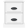 Stella Homewares Bedside Cabinet White 39x39x47.5 cm Engineered Wood