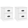 Stella Homewares Bedside Cabinets 2 pcs White 39x39x47.5 cm Engineered Wood