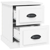 Stella Homewares Bedside Cabinets 2 pcs White 39x39x47.5 cm Engineered Wood