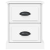 Stella Homewares Bedside Cabinets 2 pcs White 39x39x47.5 cm Engineered Wood