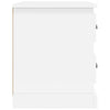 Stella Homewares Bedside Cabinets 2 pcs White 39x39x47.5 cm Engineered Wood