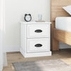 Stella Homewares Bedside Cabinets 2 pcs White 39x39x47.5 cm Engineered Wood