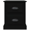Stella Homewares Bedside Cabinets 2 pcs Black 39x39x47.5 cm Engineered Wood
