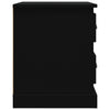 Stella Homewares Bedside Cabinets 2 pcs Black 39x39x47.5 cm Engineered Wood