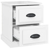 Stella Homewares Bedside Cabinets 2 pcs High Gloss White 39x39x47.5 cm Engineered Wood