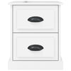 Stella Homewares Bedside Cabinets 2 pcs High Gloss White 39x39x47.5 cm Engineered Wood