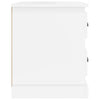 Stella Homewares Bedside Cabinets 2 pcs High Gloss White 39x39x47.5 cm Engineered Wood