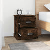 Stella Homewares Bedside Cabinets 2 pcs Smoked Oak 39x39x47.5 cm Engineered Wood