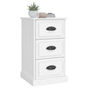 Stella Homewares Bedside Cabinet White 39x39x67 cm Engineered Wood