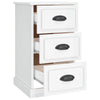 Stella Homewares Bedside Cabinet High Gloss White 39x39x67 cm Engineered Wood