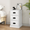 Stella Homewares Bedside Cabinet High Gloss White 39x39x67 cm Engineered Wood