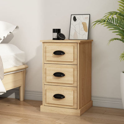 Stella Homewares Bedside Cabinet Sonoma Oak 39x39x67 cm Engineered Wood