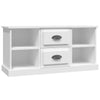 Stella Homewares TV Cabinet White 99.5x35.5x48 cm Engineered Wood