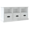 Stella Homewares TV Cabinet High Gloss White 100x35x50 cm Engineered Wood