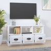 Stella Homewares TV Cabinet High Gloss White 100x35x50 cm Engineered Wood