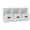 Stella Homewares TV Cabinet High Gloss White 100x35x50 cm Engineered Wood