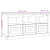 Stella Homewares TV Cabinet High Gloss White 100x35x50 cm Engineered Wood