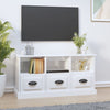 Stella Homewares TV Cabinet High Gloss White 100x35x50 cm Engineered Wood