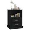 Stella Homewares Bedside Cabinets 2 pcs Black 43x36x60 cm