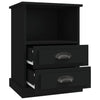 Stella Homewares Bedside Cabinets 2 pcs Black 43x36x60 cm