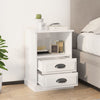 Stella Homewares Bedside Cabinet High Gloss White 43x36x60 cm