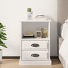 Stella Homewares Bedside Cabinet High Gloss White 43x36x60 cm