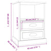 Stella Homewares Bedside Cabinets 2 pcs Sonoma Oak 43x36x60 cm