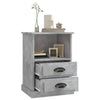 Stella Homewares Bedside Cabinets 2 pcs Concrete Grey 43x36x60 cm