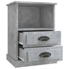 Stella Homewares Bedside Cabinets 2 pcs Concrete Grey 43x36x60 cm